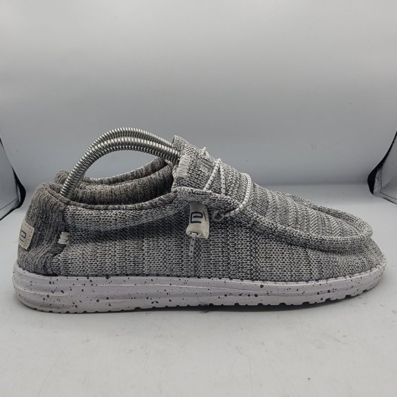 Hey Dude Wally Stretch Aggregate Mens 8 Gray Lightweight Slip On Casual Comfort main image 8